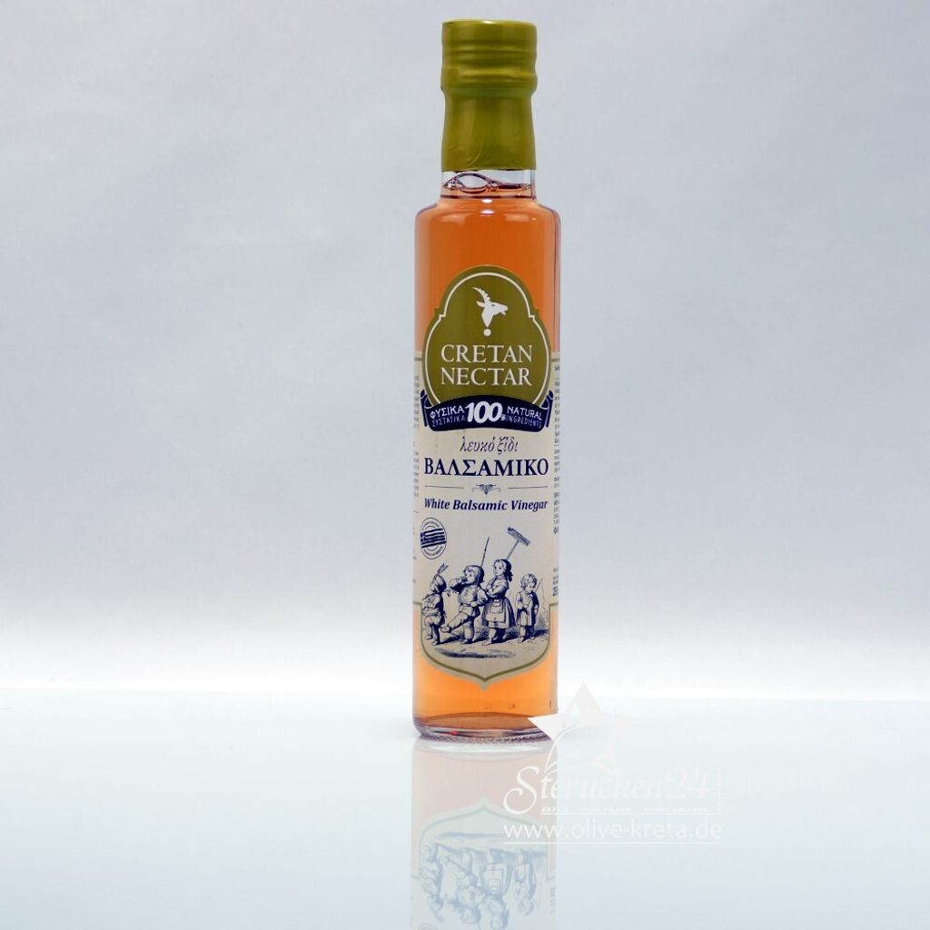 CRETAN NECTAR 01042 - Weißer Balsamico-Essig von Chania Kreta 250ml
