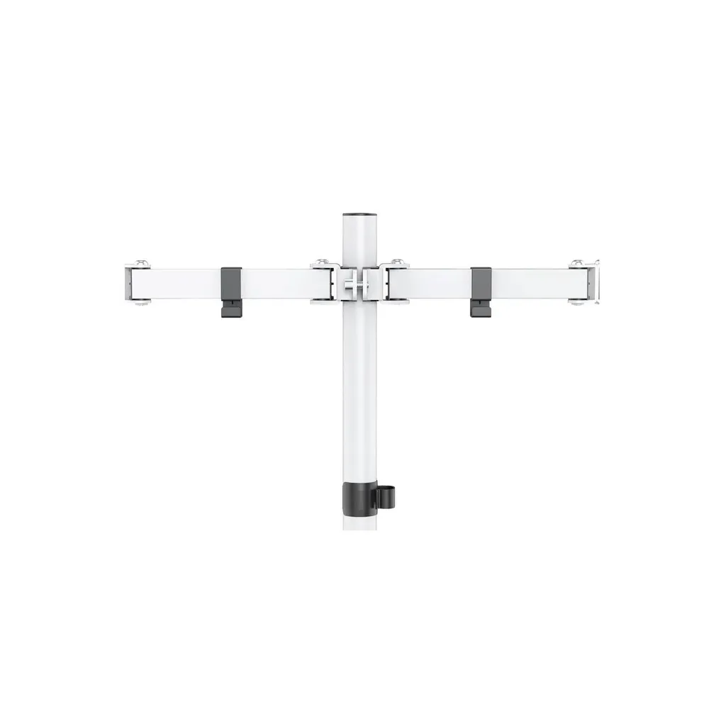 Support de Table Double Écran pour Moniteur 13 à 32 Pouces Blanc - 8