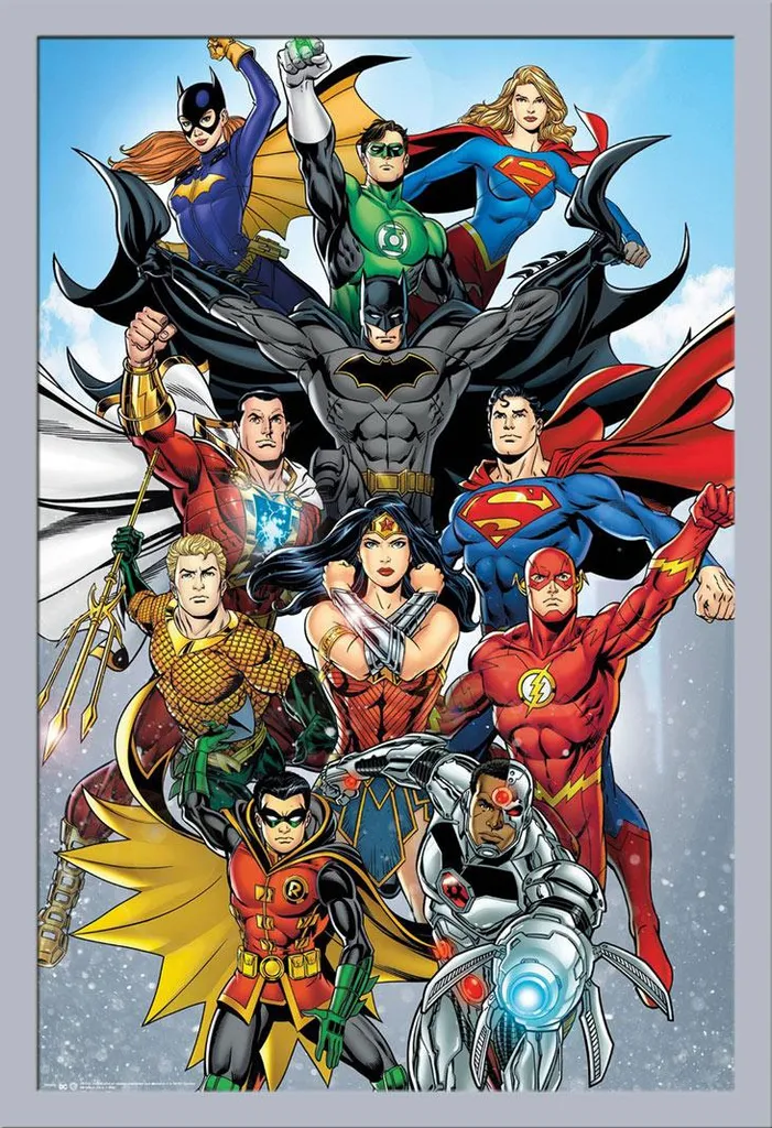 Quadro DC Comics Rinascita Cornice Argento Shinsuke 61x91,5 cm