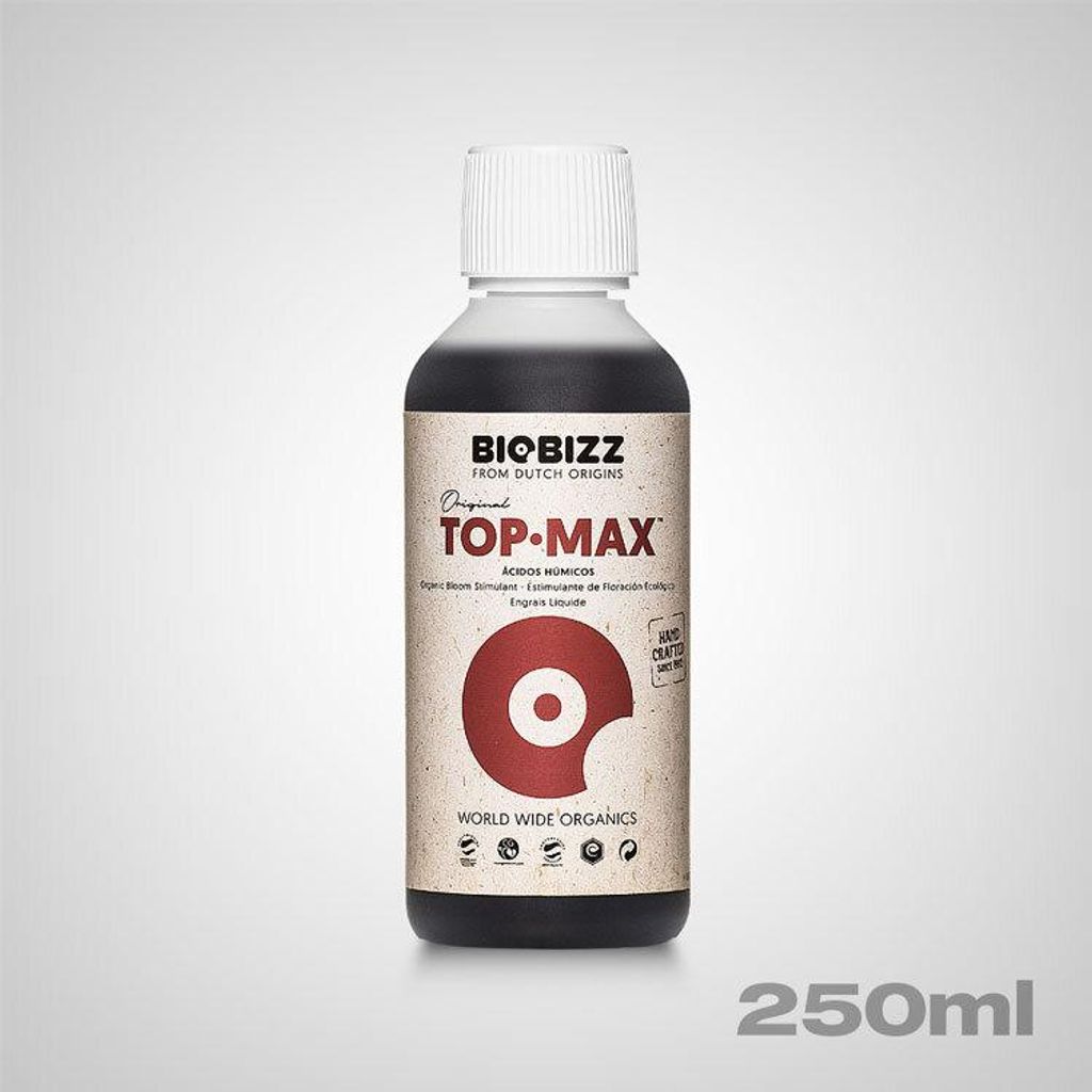 BioBizz Top-Max Blütestimulator 250ml | Organischer Produktbild 