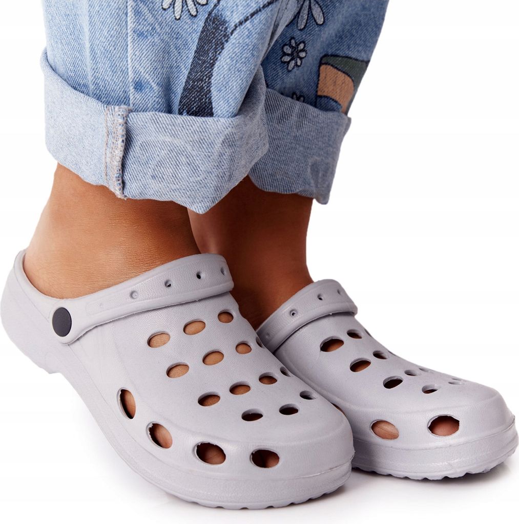 Damen Herren Kinder Clogs Schaum Schuhe Badeschuhe Gartenschuhe Agenda Grau Gr.38