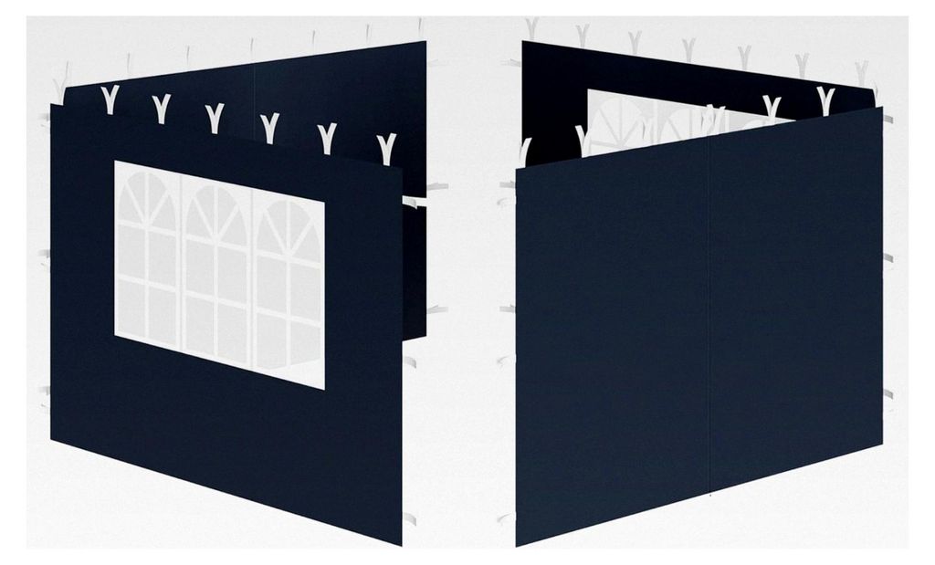 Faltbarer Pavillon 3x3 m | Blau | Pop-Up Faltpavillon UV30, faltbares Gartenzelt, Klapp-Party-Zelt mit Tasche | Unterstand für Garten, Sonnenschut...