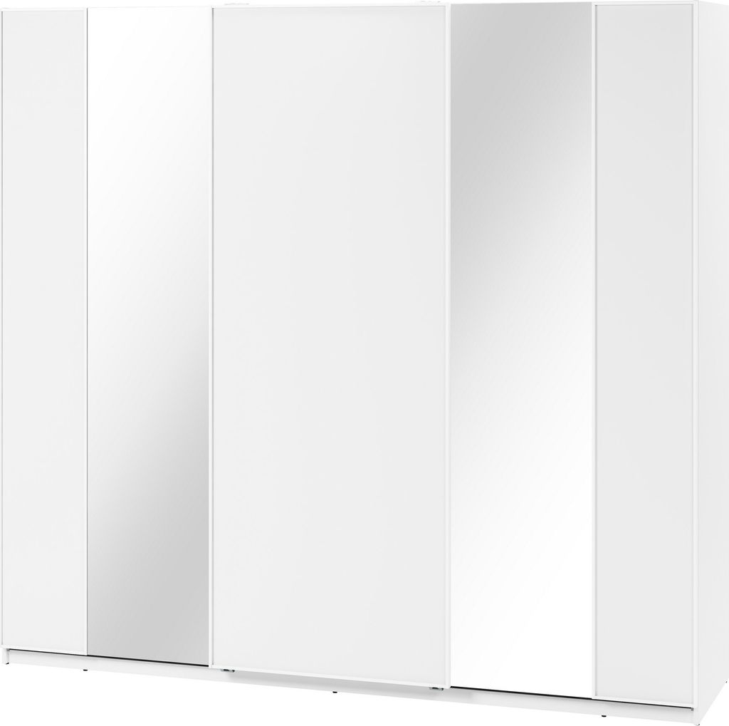 Schwebetürenschrank Maxi Mx-06 Kleiderschrank 250X235X69 Cm Schrank Mit Spiegel Weß