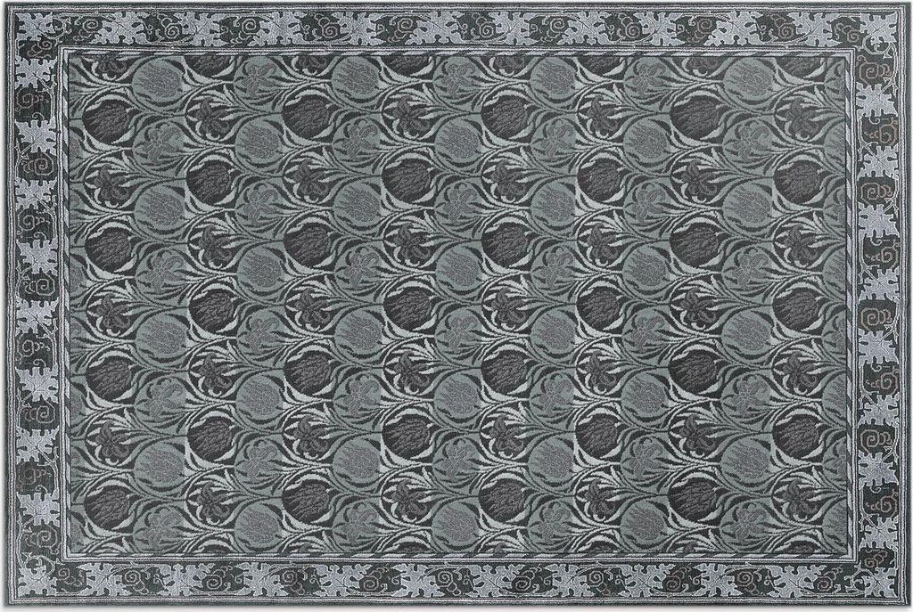 Tulpe und Lilie von William Morris – Vinylteppich – 140x210 cm – Outdoor Teppich – Terrasse – Wetterfest – Modern