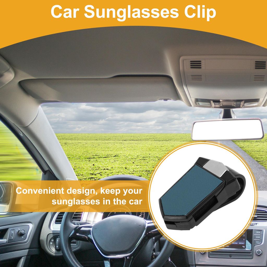 Auto Sonnenbrillen Clip Universelle Sonnenblende Sonnenbrillenhalter Für Auto ABS Blau 7.5x4.1cm 1 Stück
