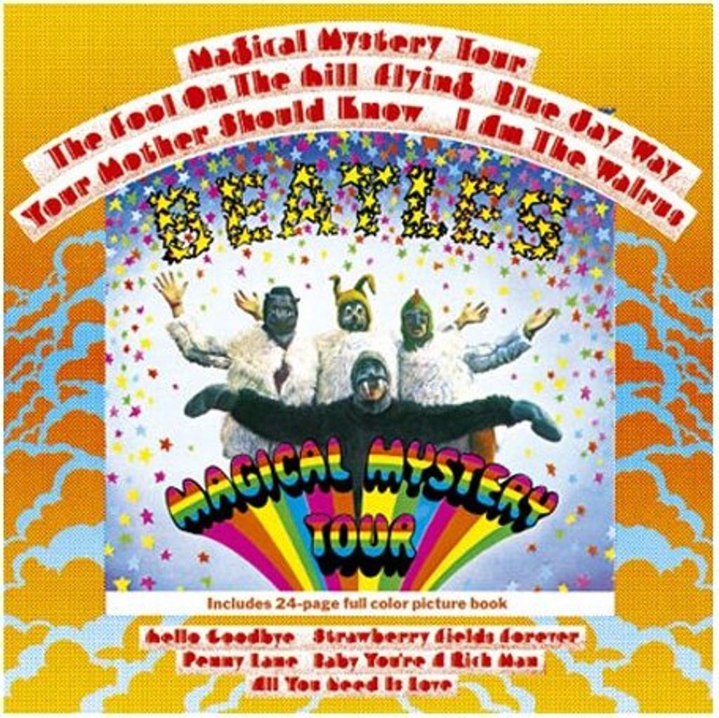 Die Beatles - magische Geheimnis Tour Grußkarte