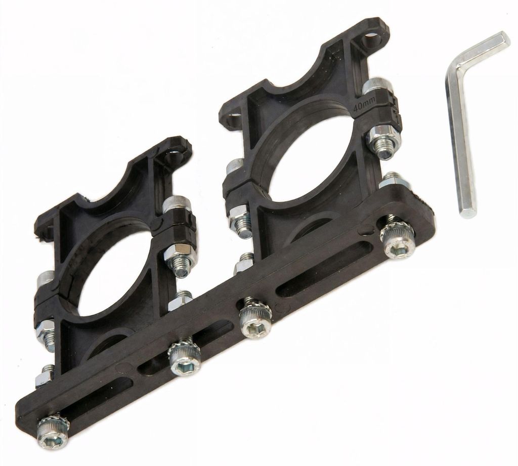 PremiumX Multifeedhalter 2-Fach 40mm Durchmesser Hartplastik