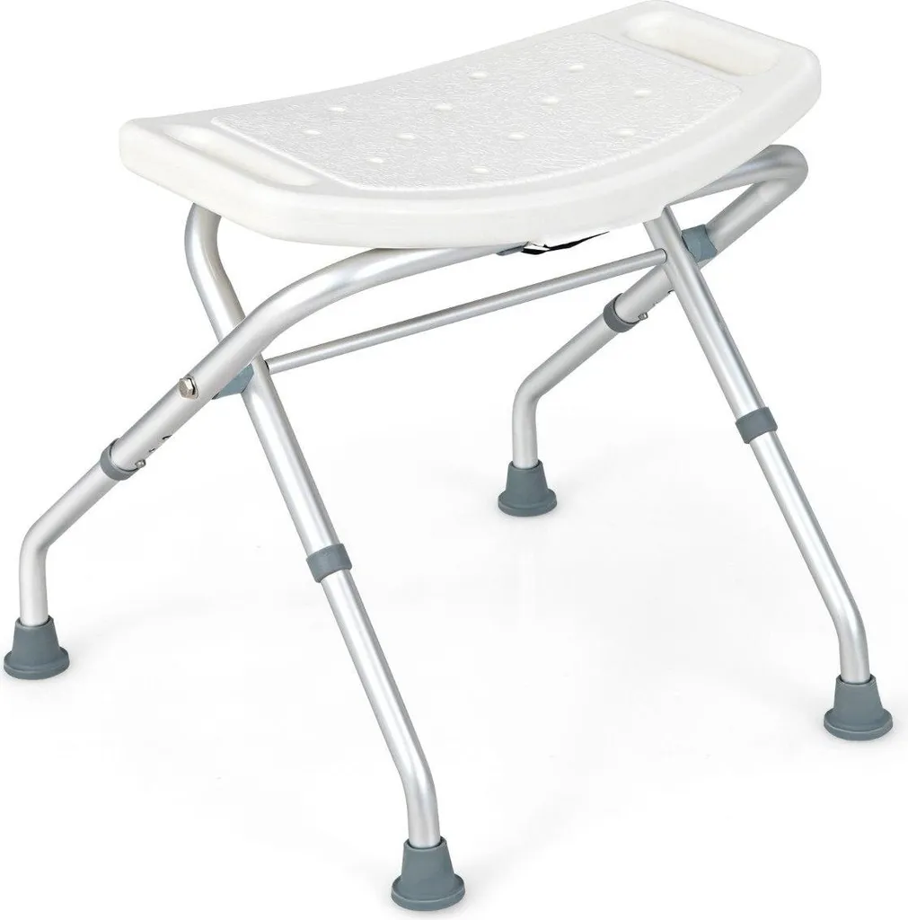 Sgabello Doccia Design Bianco - Comfort e Sicurezza 150kg