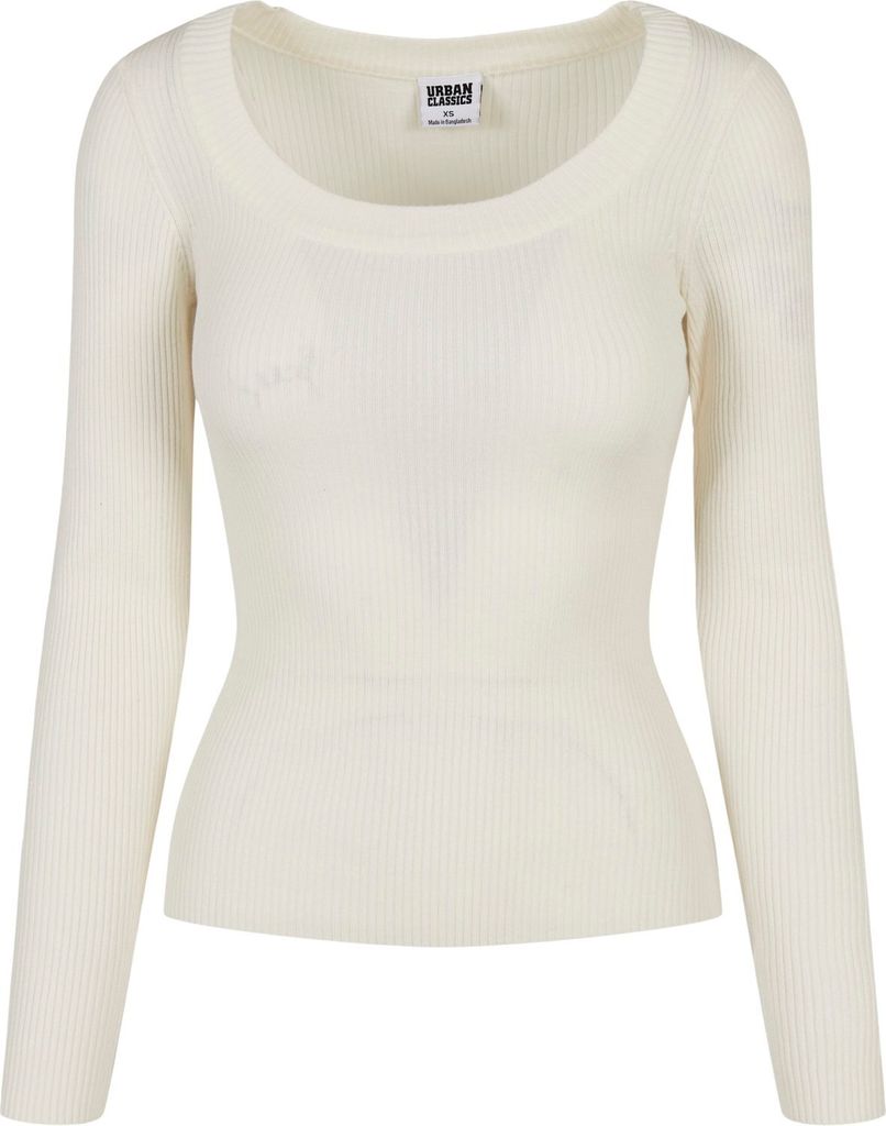 Urban Classics Ladies - Wide Neckline Sweater sand - S
