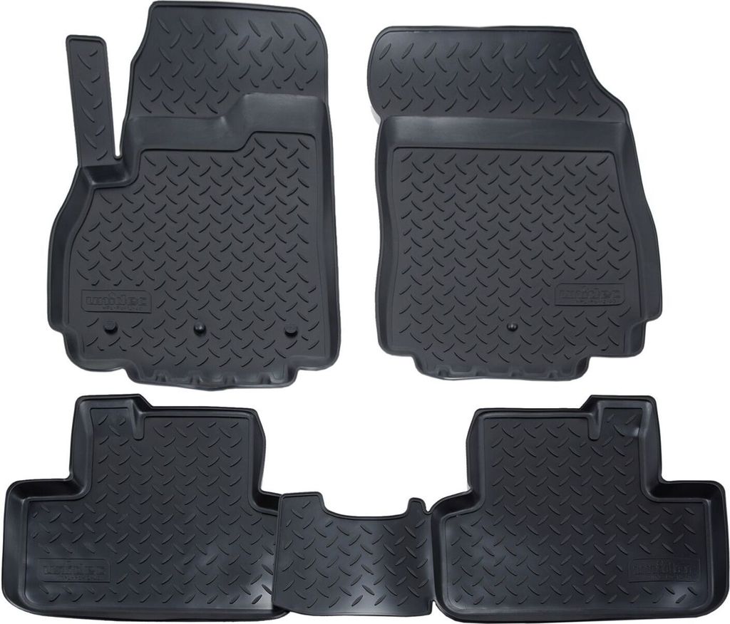 NORM LINERS | 3D Gummimatten Auto Matten Fussmatten Kompatibel mit Chevrolet Orlando 2011-2018 4tlg, Individuelle Passform mit Hohem Rand cca 4-5cm...
