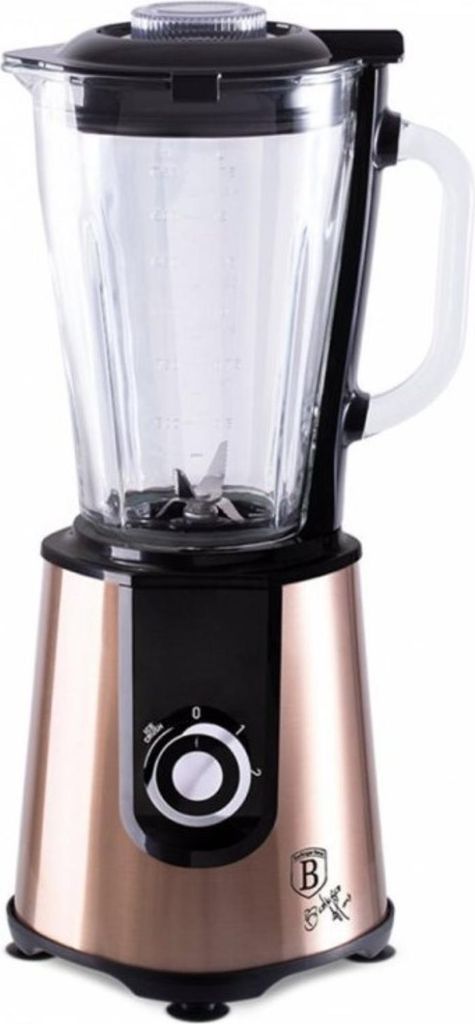 Berlinger Haus Mixer BH-9448 1000W Roségold 1,5L mit 4 Edelstahlmessern und Pulsfunktion