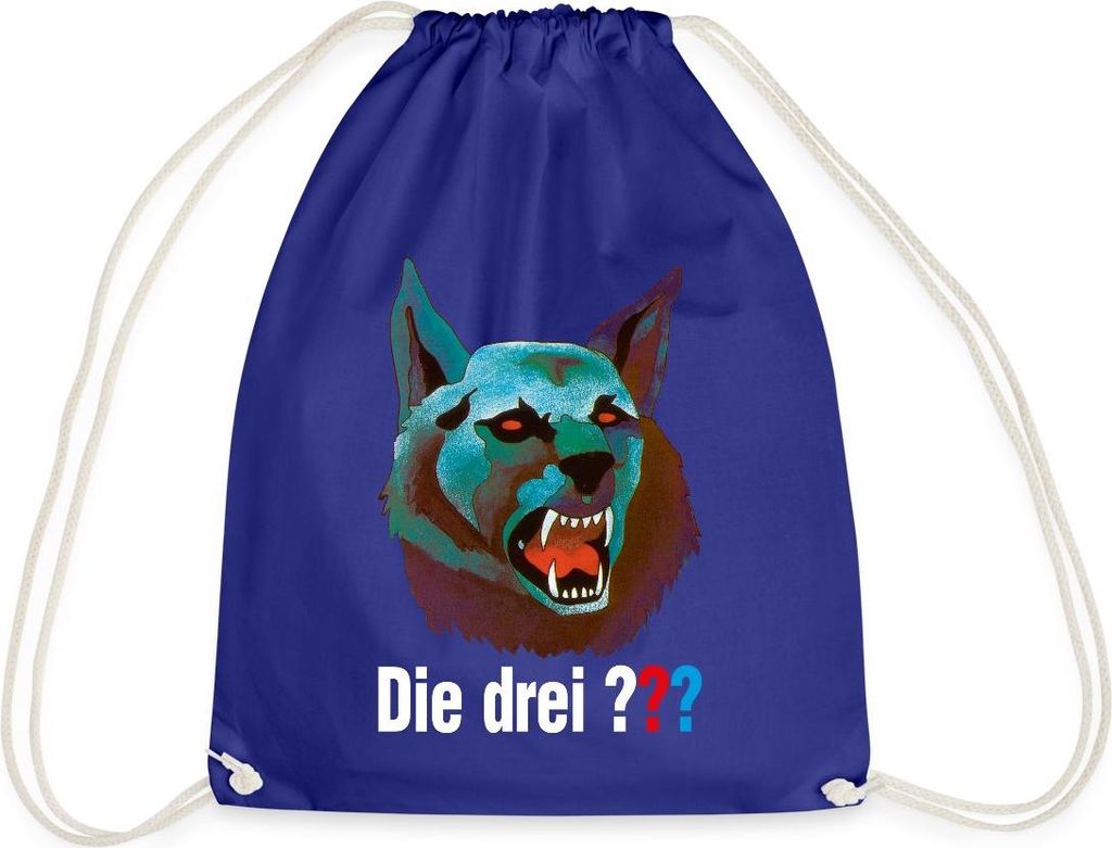 Spreadshirt Die Drei Fragezeichen Der Karpatenhund Turnbeutel, One size, Königsblau