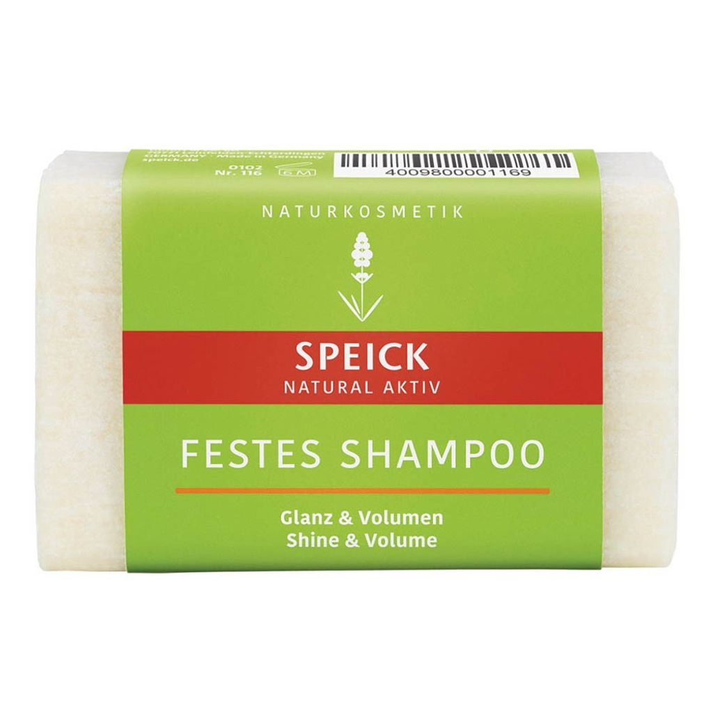 Speick Natural Aktiv Festes Shampoo Glanz & Volumen, 60g, 60 g, Festes Shampoo, Natürlich/Natur, Frauen, normales Haar, Alle Farben