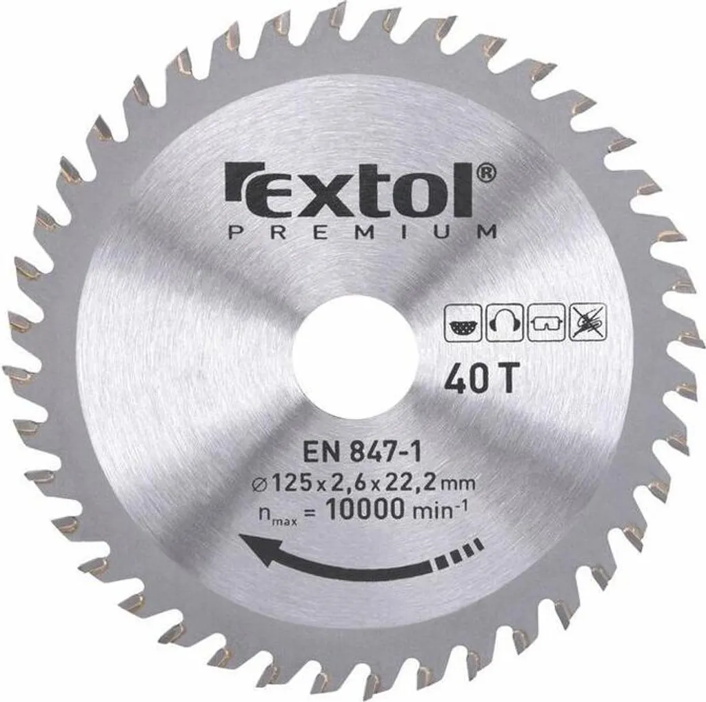 Lama Extol Premium con lame SK 125x1,3x22,2 mm 40T