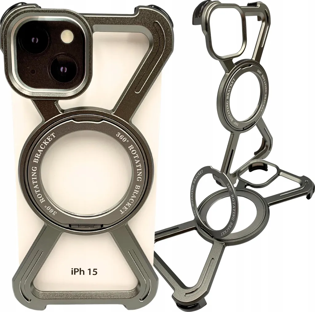 Custodia Premium iPhone 15 Metallo Titanium MagSafe - Eleganza Blindata