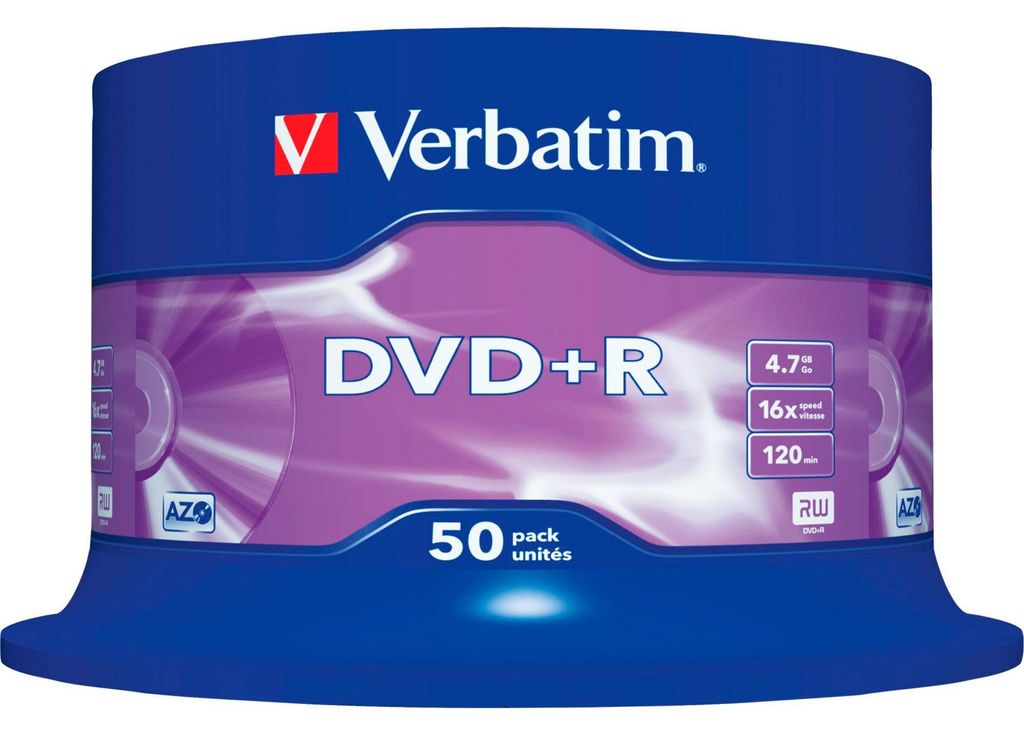 Verbatim DVD+R Rohlinge 50er Spindel Produktbild 