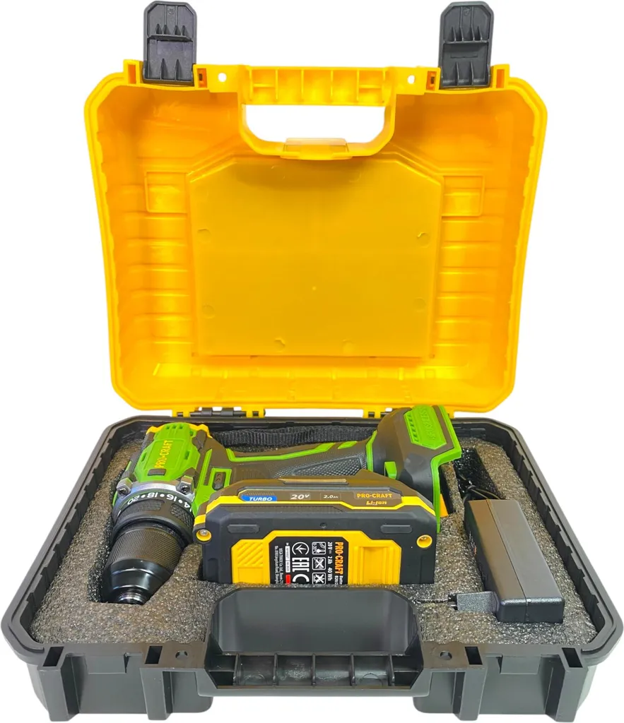 Procraft PA18Pro2-1B-C Brushless 20V: Kit Avvitatore con Batteria e Accessori - 2