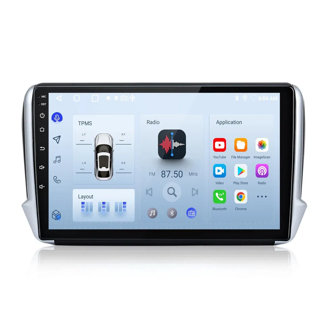 Autoradio GPS Peugeot 2008 Android 14 | Mappe Gratis e CarPlay