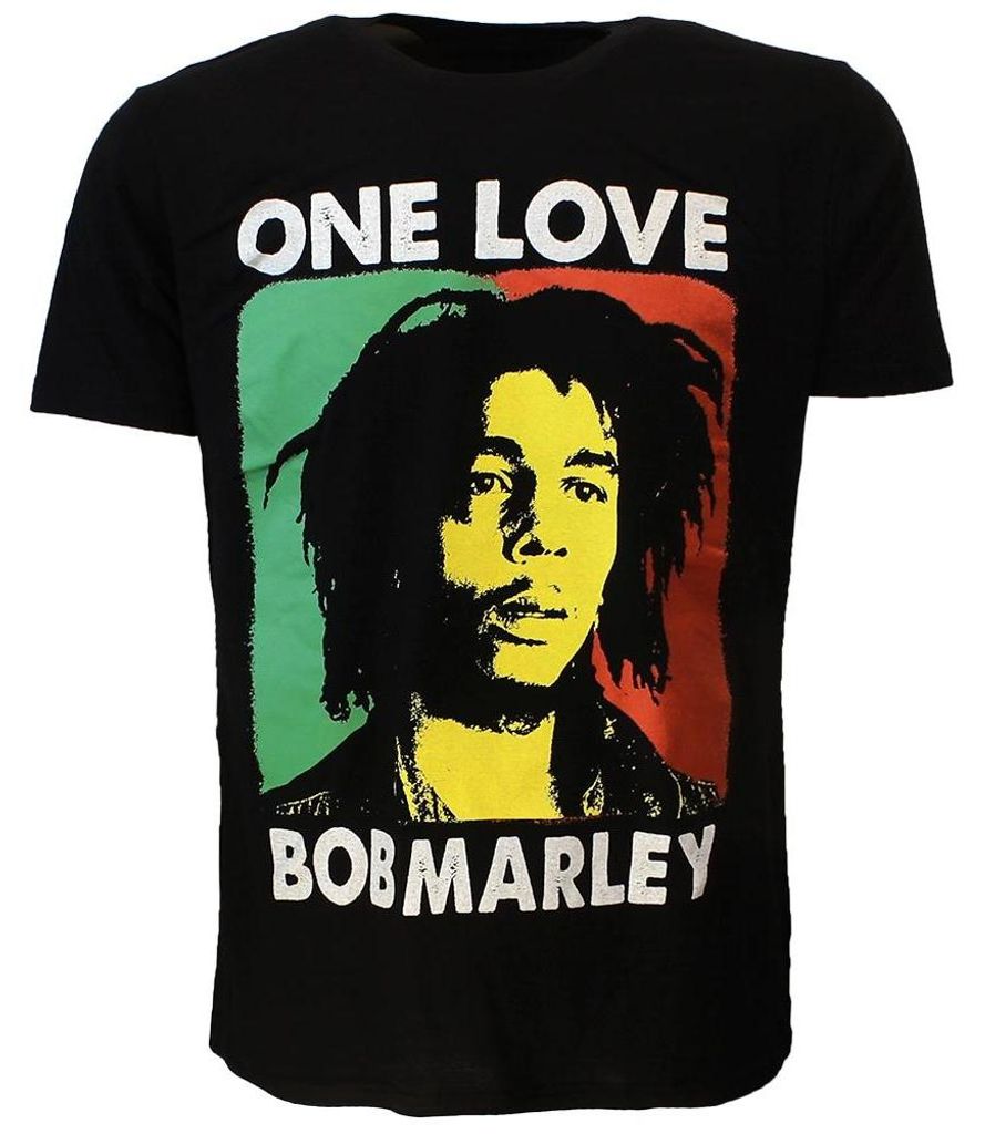 Maglietta Bob Marley One Love Rasta  Merchandising Immagine del prodotto 