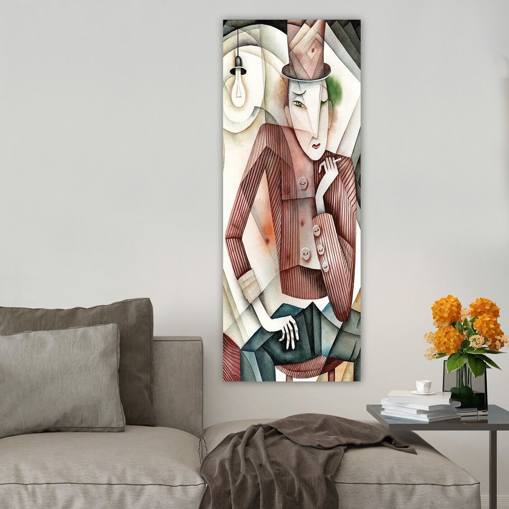 Wallity, DKY70766734_3080- TNS2142, Bunt, Leinwandbilder, 30 x 80 cm, 100% Leinwand