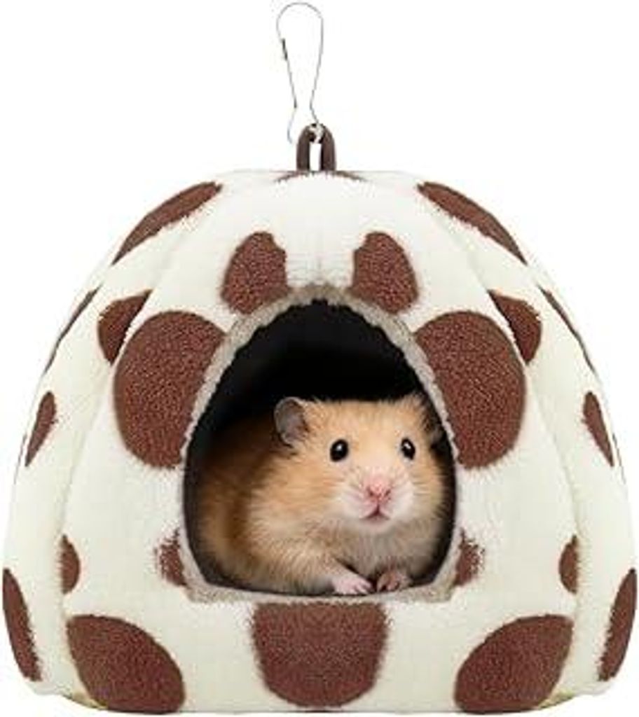 Hamsterbett, warmes und schönes Hamsterhaus, weiches Meerschweinchenbett, abnehmbare Bettwäsche, Hamster Tiere Bett, Meerschweinchen Eichhörnche...