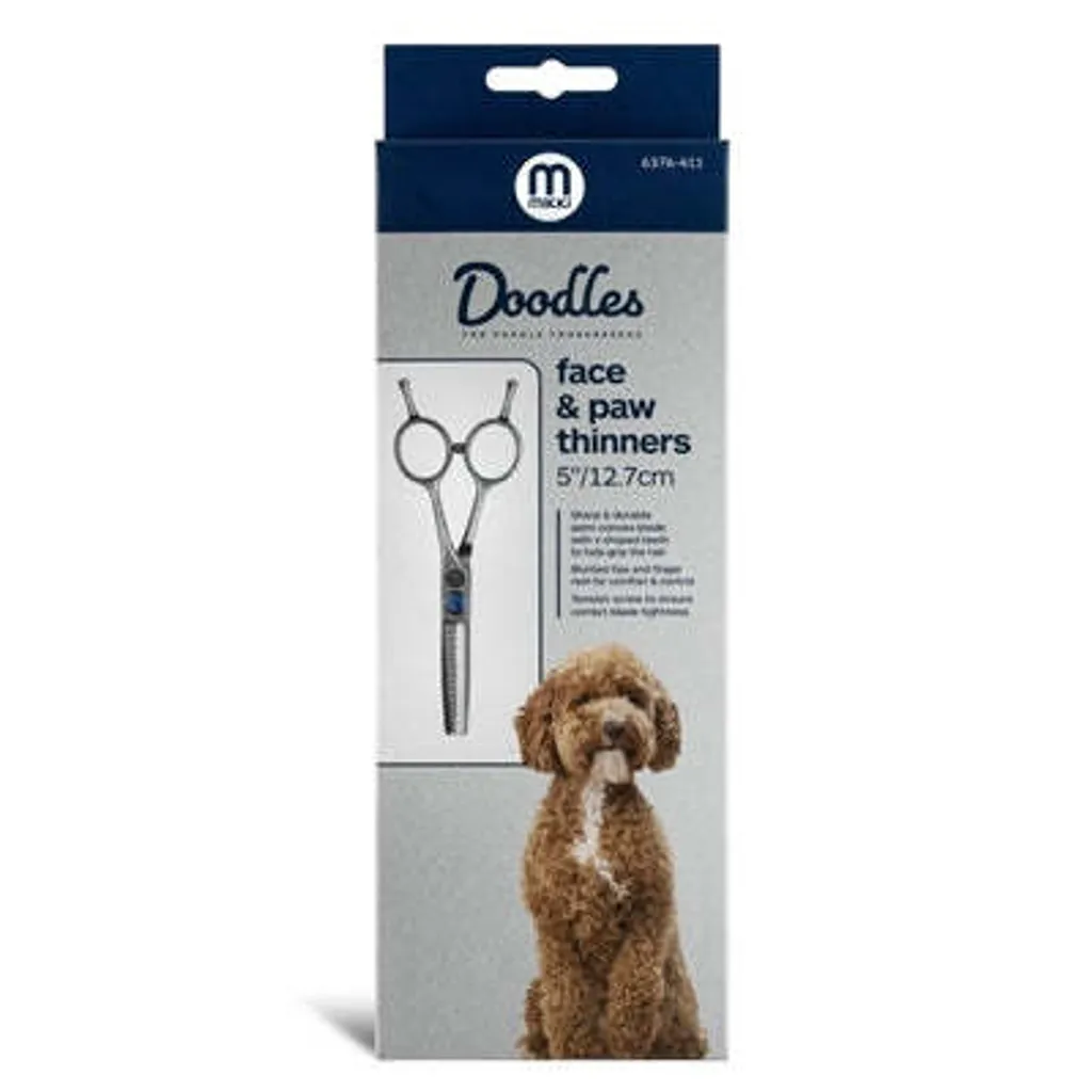 Forbici Mikki Doodle Thinning per Finiture Muso e Piedi Cani Ricci - 4