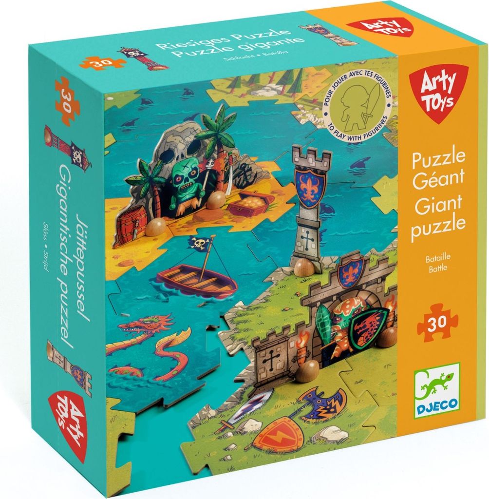 Riesiges Puzzle Schlacht, Djeco
