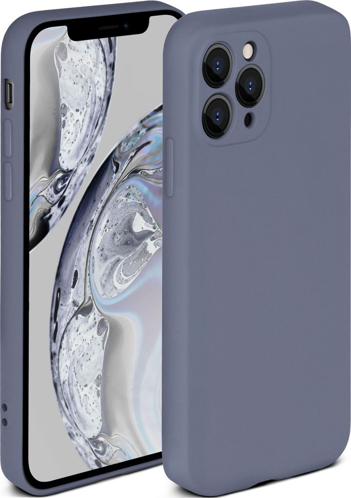 Soft-Case für Apple iPhone 12 Pro, Farbe:Lavendelgrau