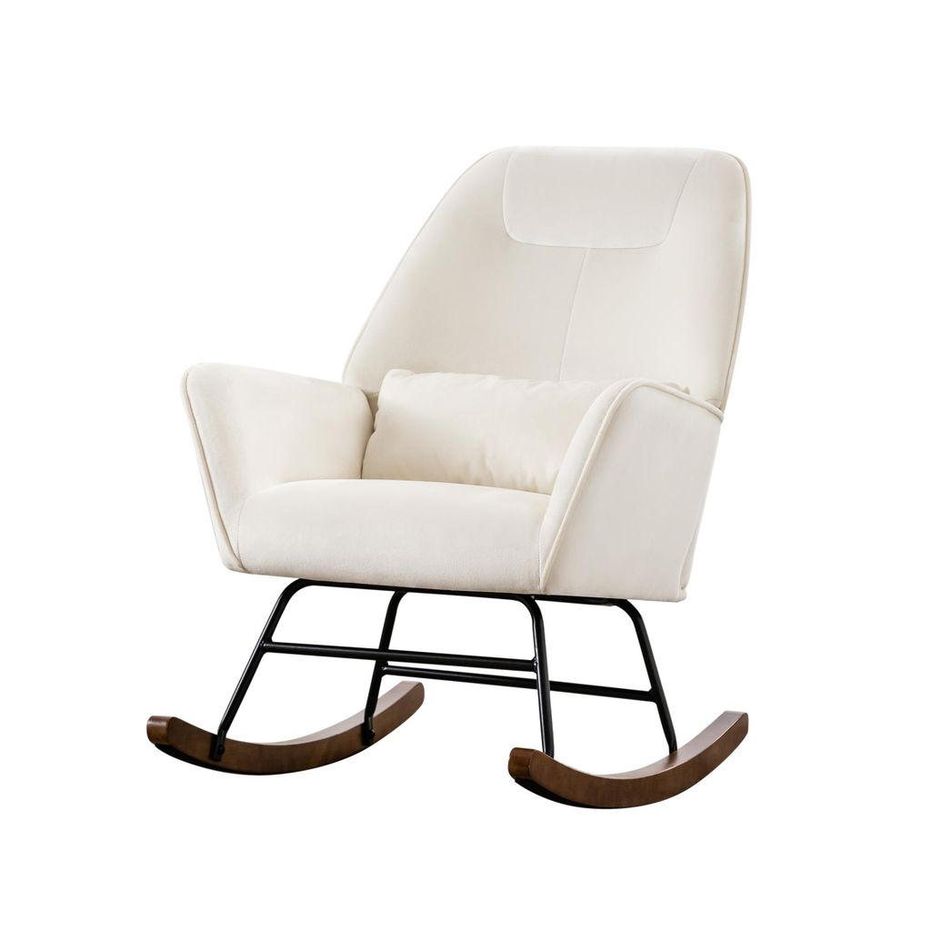 HomeMiYN Fauteuil lounge en lin synthétique, design Image du produit 