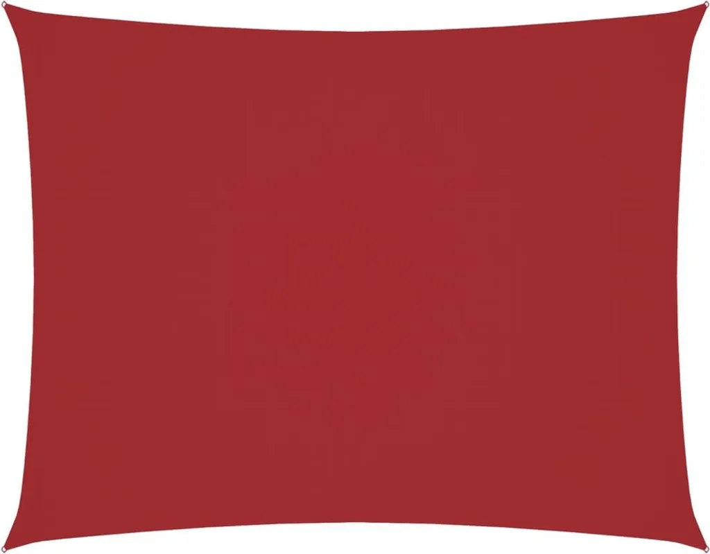 vidaXL Vela Ombreggiante Rosso 2,5x3,5 m - Eleganza Oxford Impermeabile