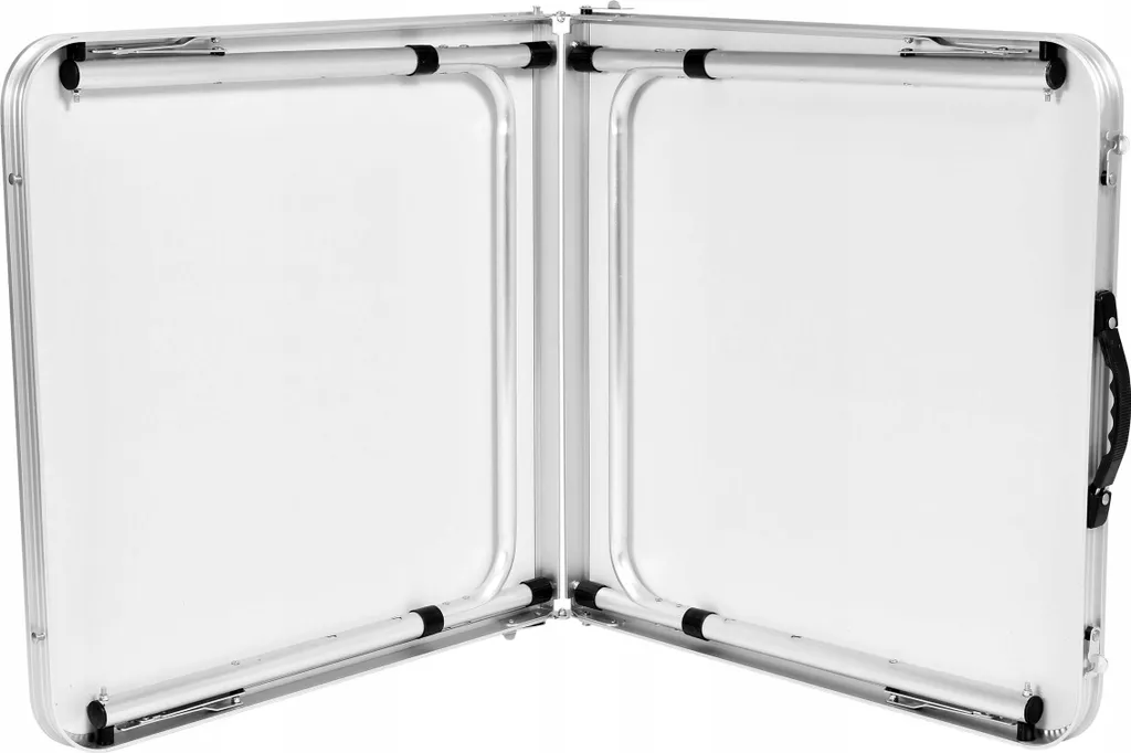 Table pliante camping TRIP 120 cm Blanc Structure Aluminium Résistante - 12