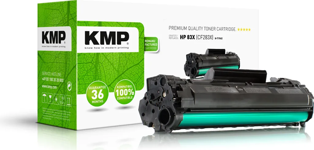 Toner KMP noir compatible HP 83X CF283X : fini les impressions pâles et gris