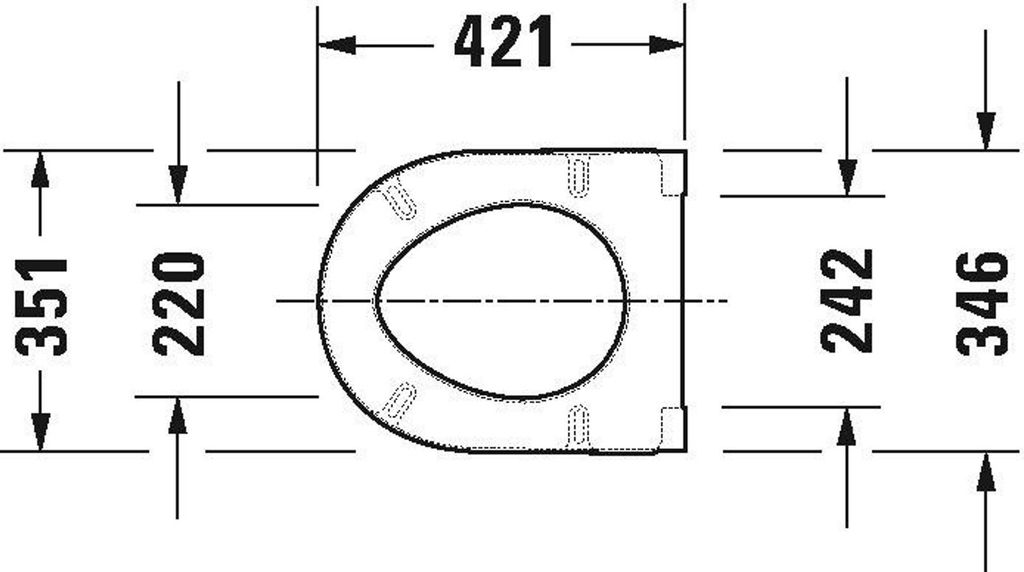 WC-Sitz Starck 3 mit SoftClose Scharniere edelstahl, weiß Produktbild 12