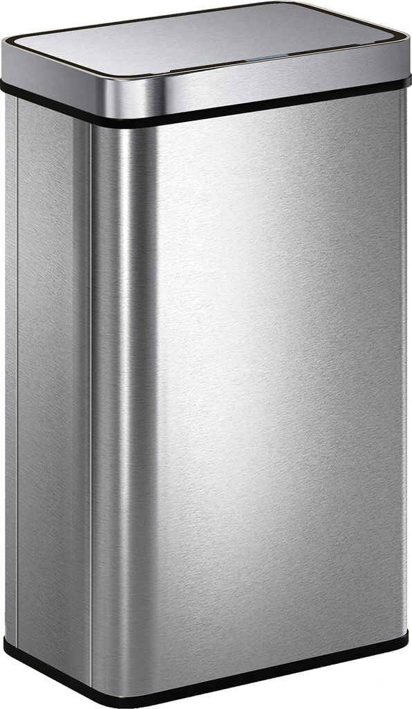 HOMCOM Mülleimer mit Sensor 60L Edelstahl Leiser Automatischer Abfalleimer mit Soft-Close-Deckel, Fingerabdruckresistente Mülleimer für Küchen,...