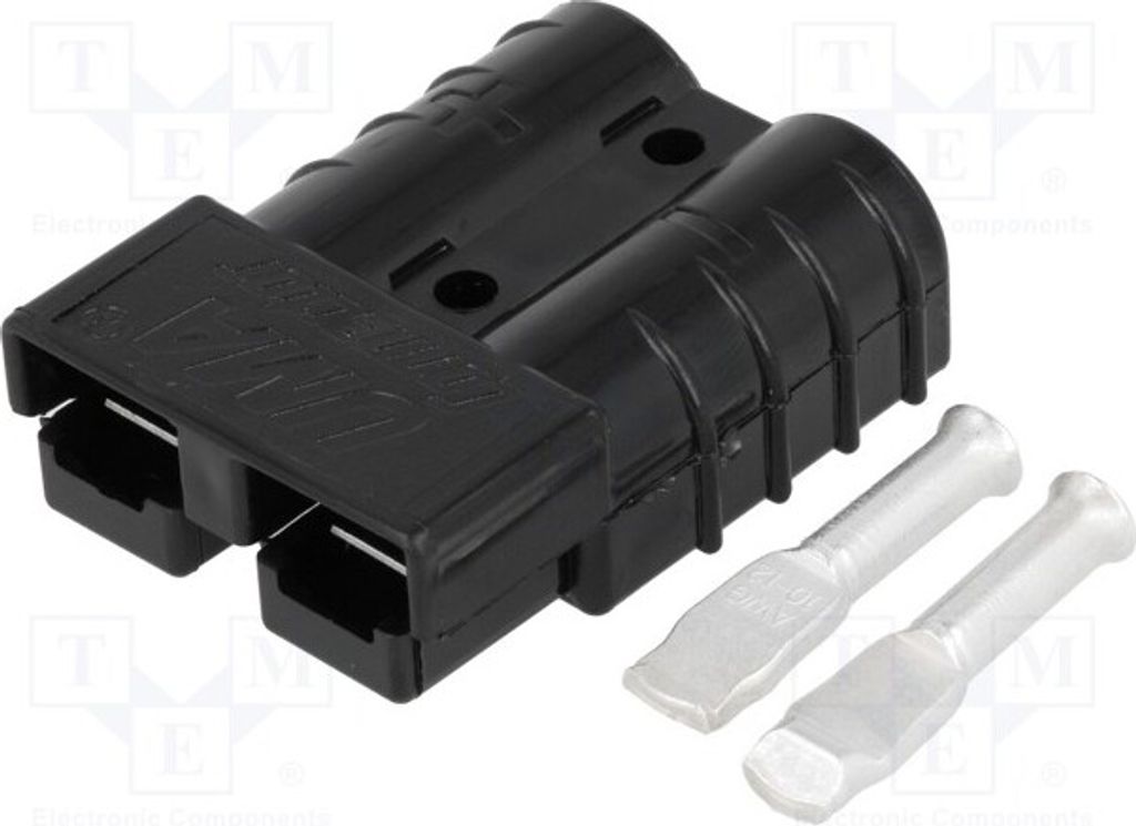 1x Stecker PIN: 2 Leitung-Leitung 48V Zwitter für Leitungen 50A 1130-0201-06 DC S