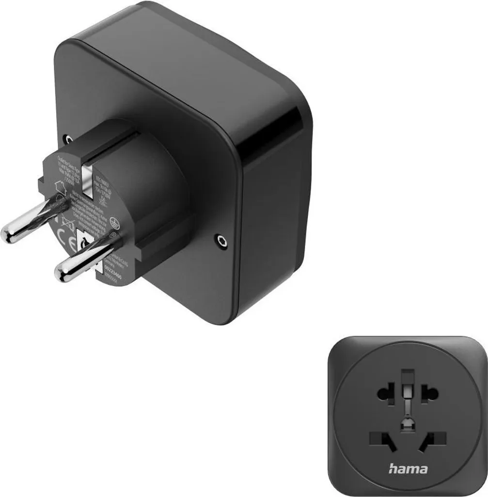 Prise adaptateur secteur universel monde vers France avec ports USB-C+A