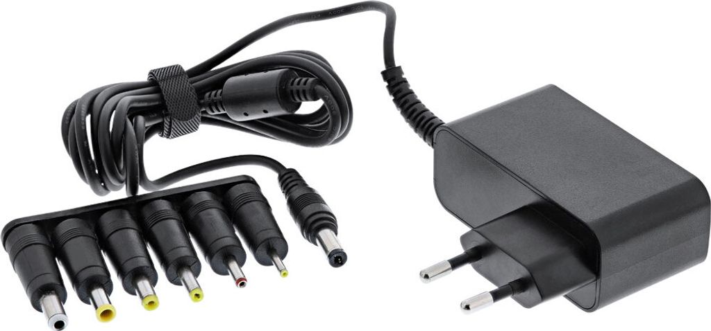 InLine® bloc d'alimentation universel, 12V / 24W avec 6 Image du produit 