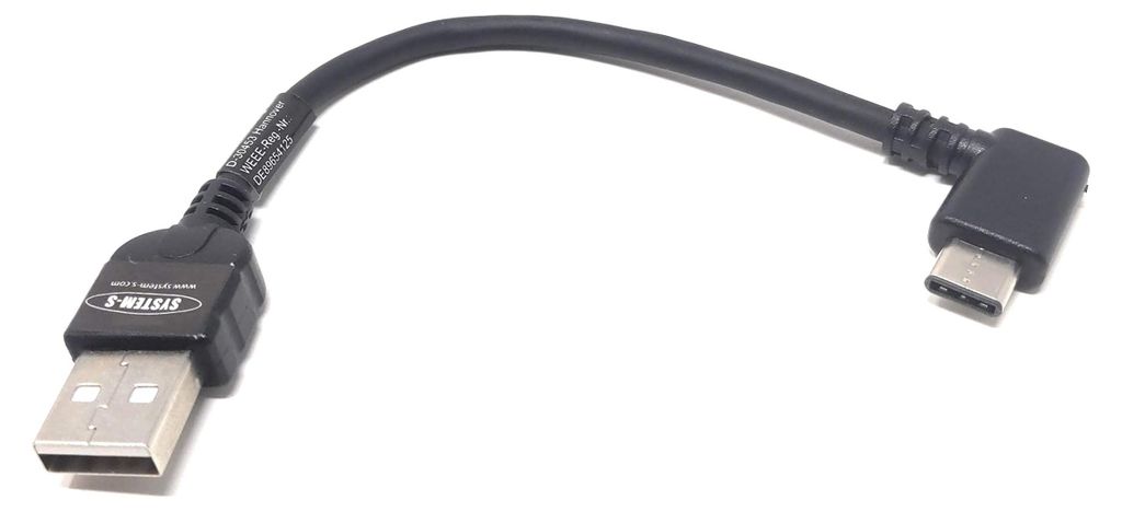 System-S USB 3.1 Typ C 90° Gewinkelt zu USB 2.0 A Kabel 10 Produktbild 
