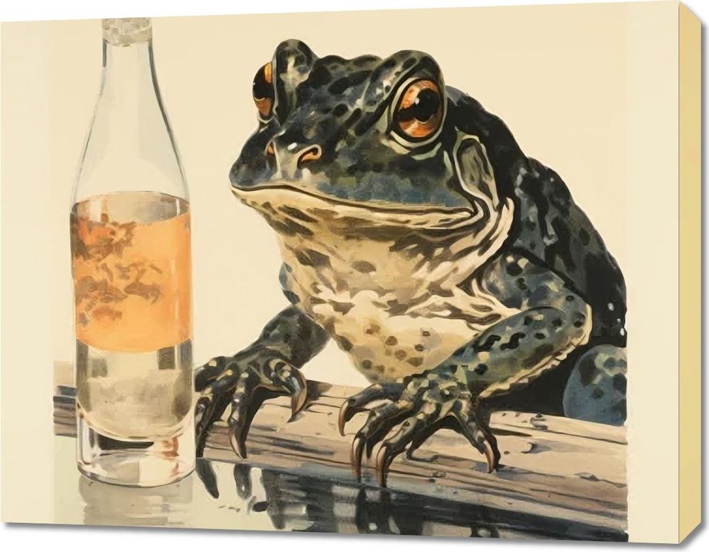 Bild 90x70cm Reflexionen des Teichhuhns