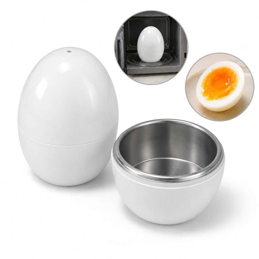 Eierkocher Mikrowelle 4 Eier, Eierform Frühstücksbereiter Produktbild 