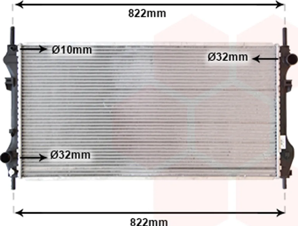 Stop surchauffe moteur : Radiateur 770x400x26 mm pour 2.4TD et 2.3i 16V