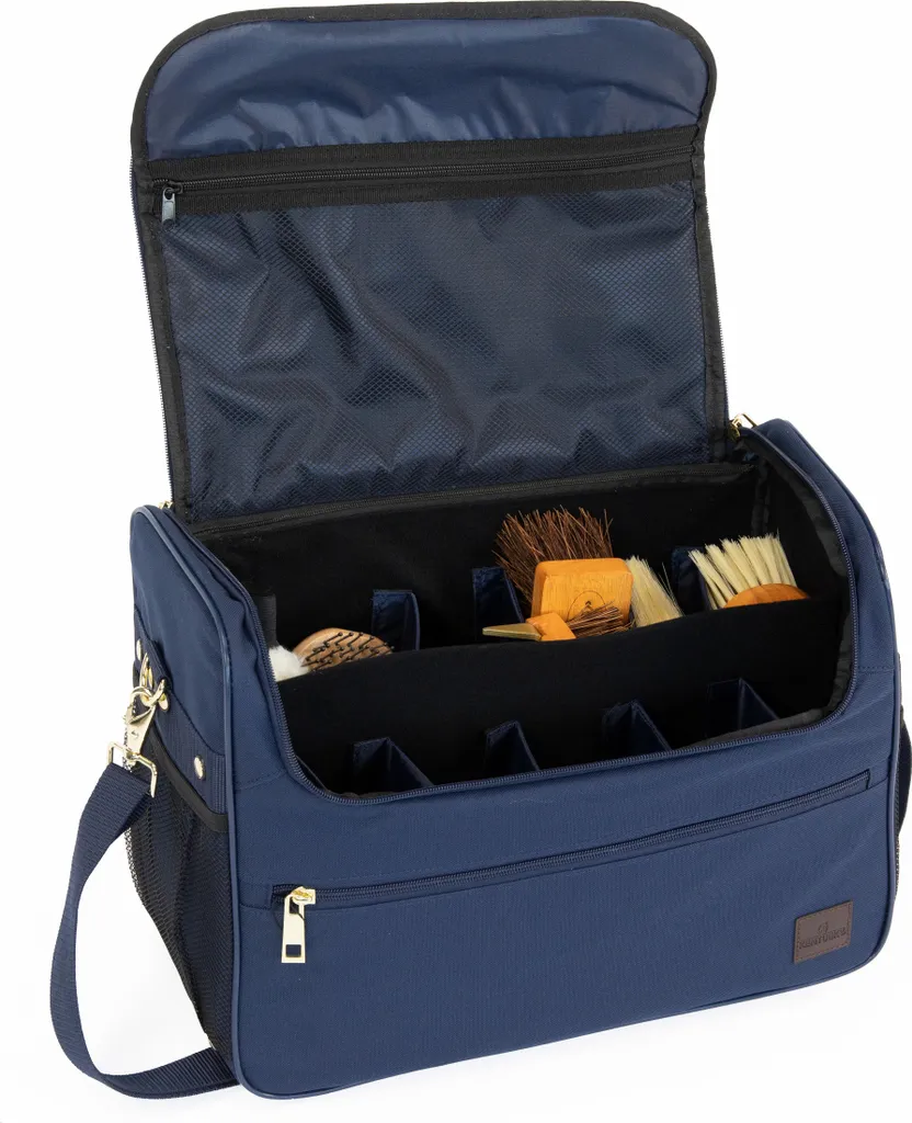 Sac de soins équitation Grooming Deluxe navy pour pansage en concours