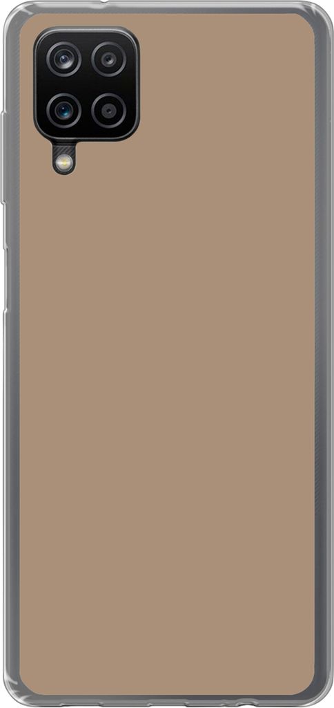 MuchoWow Handyhülle Schutzhülle Hülle für Telefoonhoesje Samsung Galaxy A12 Bäckereibraun - Interieur - Erdfarben Silikon Softcase Handy Hü...