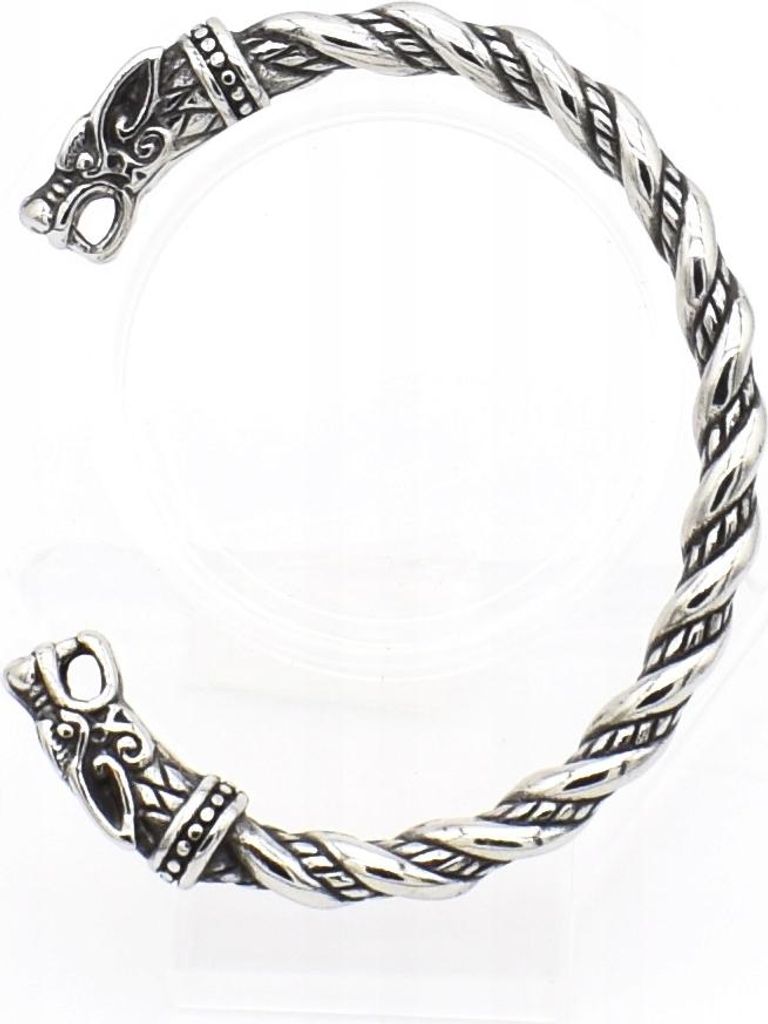 Pulsera nórdica WOLVES WIKINGERARMBAND, acero inoxidable Imagen del producto 