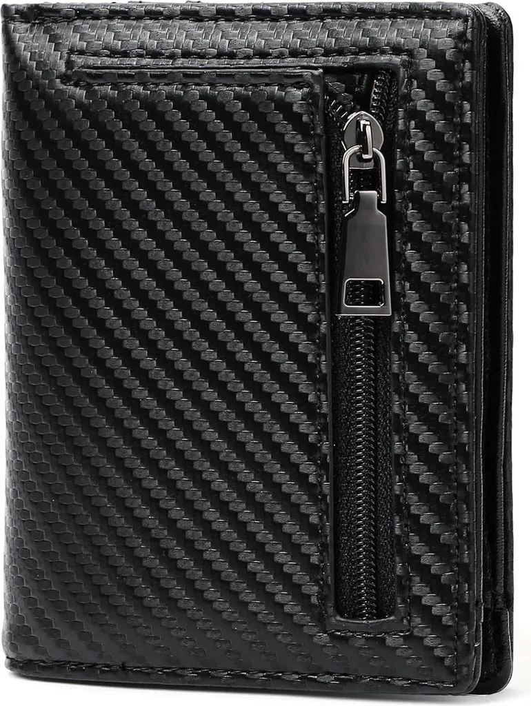 GAEKEAO Slim Wallet Homme Noir avec Protection RFID et Porte-Monnaie