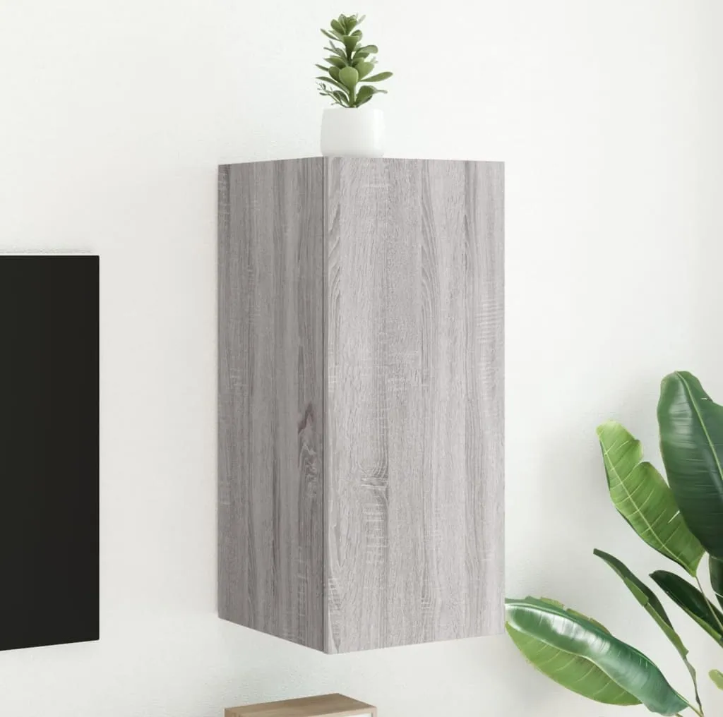 Mobile Porta TV Sospeso Maison Exclusive LED Grigio Sonoma 70cm