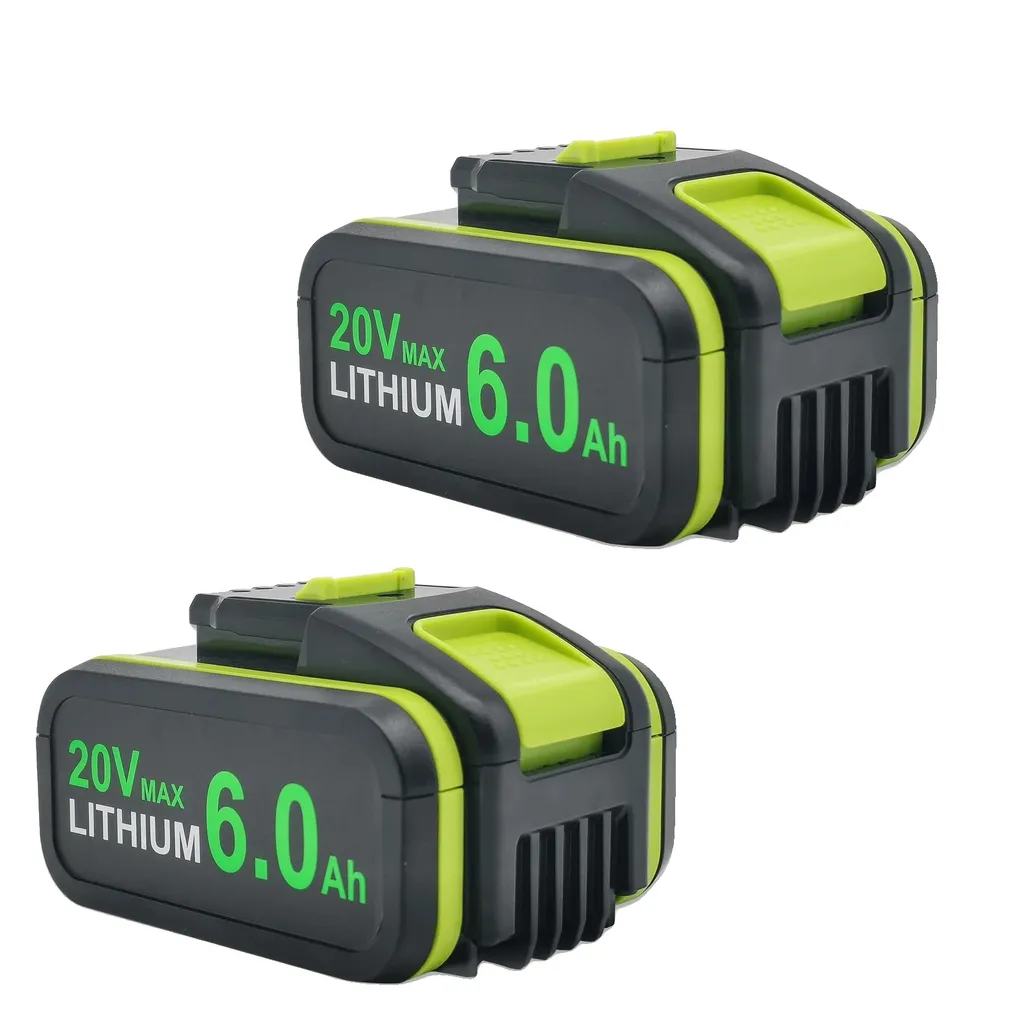2PACK Batteria Powtree 20V 6000mAh per DeWalt DCB200 | Alta Efficienza