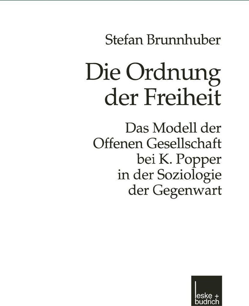 Die Ordnung der Freiheit