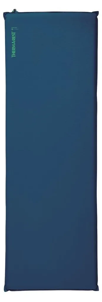 Dormir au chaud en camping avec le matelas BaseCamp XL 196x76 cm Poseidon Bleu