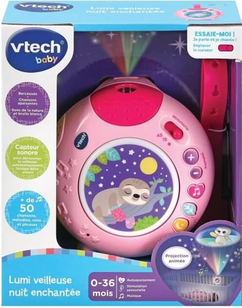 Offerta VTech Lumi Nuit Enchantée Rose: Luce Notturna per Bambini